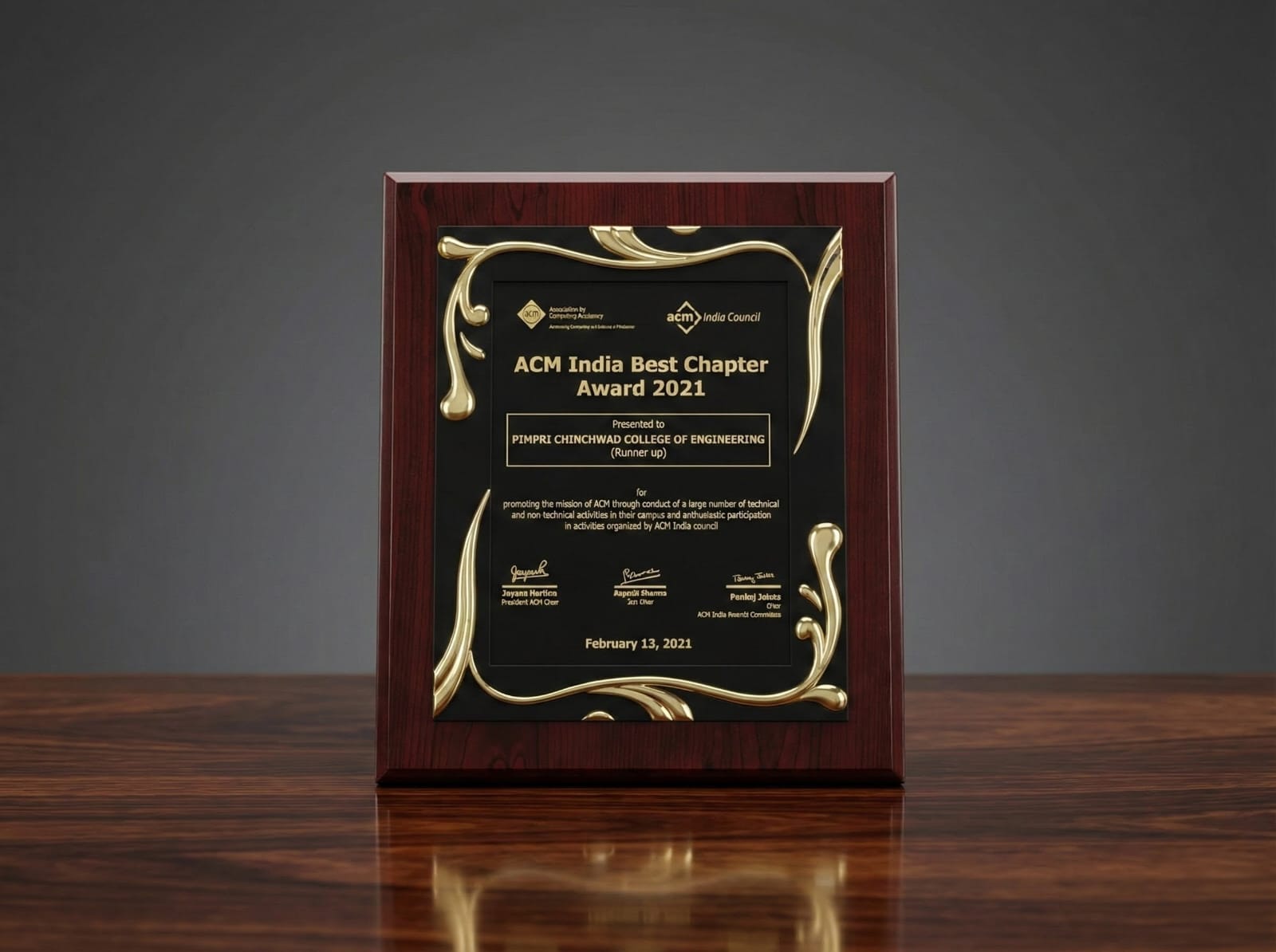 Best Student Chapter Award 2021